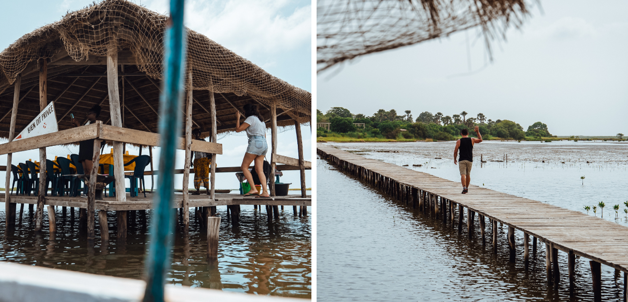 Pause déjeuner sur pilotis