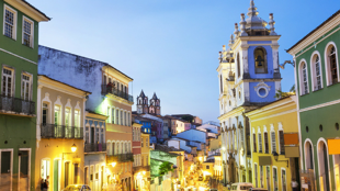 Les maisons coloniales du quartier historique de Pelourinho à Salvador da Bahia