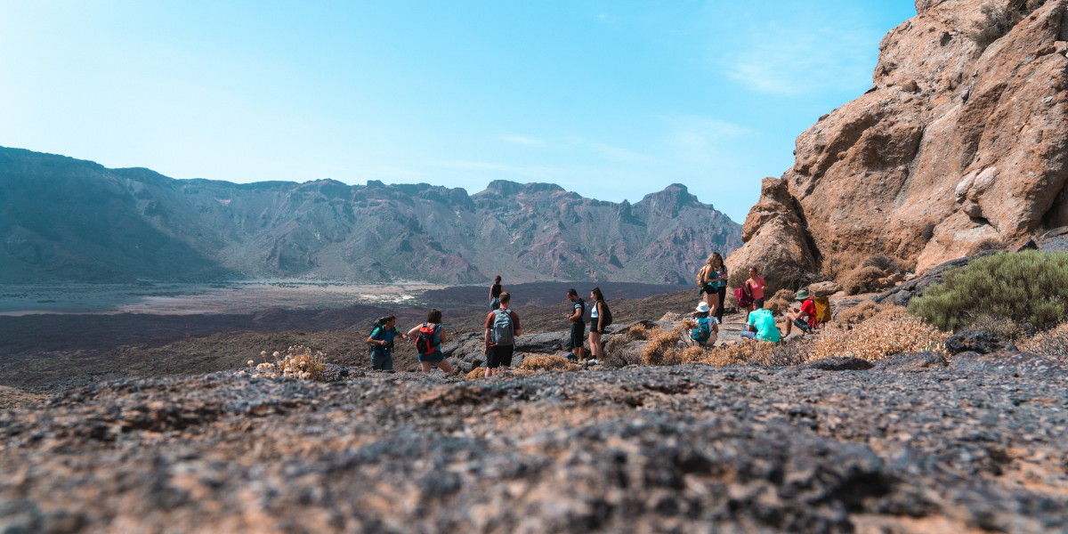 Et randonnée dans les magnifiques paysages