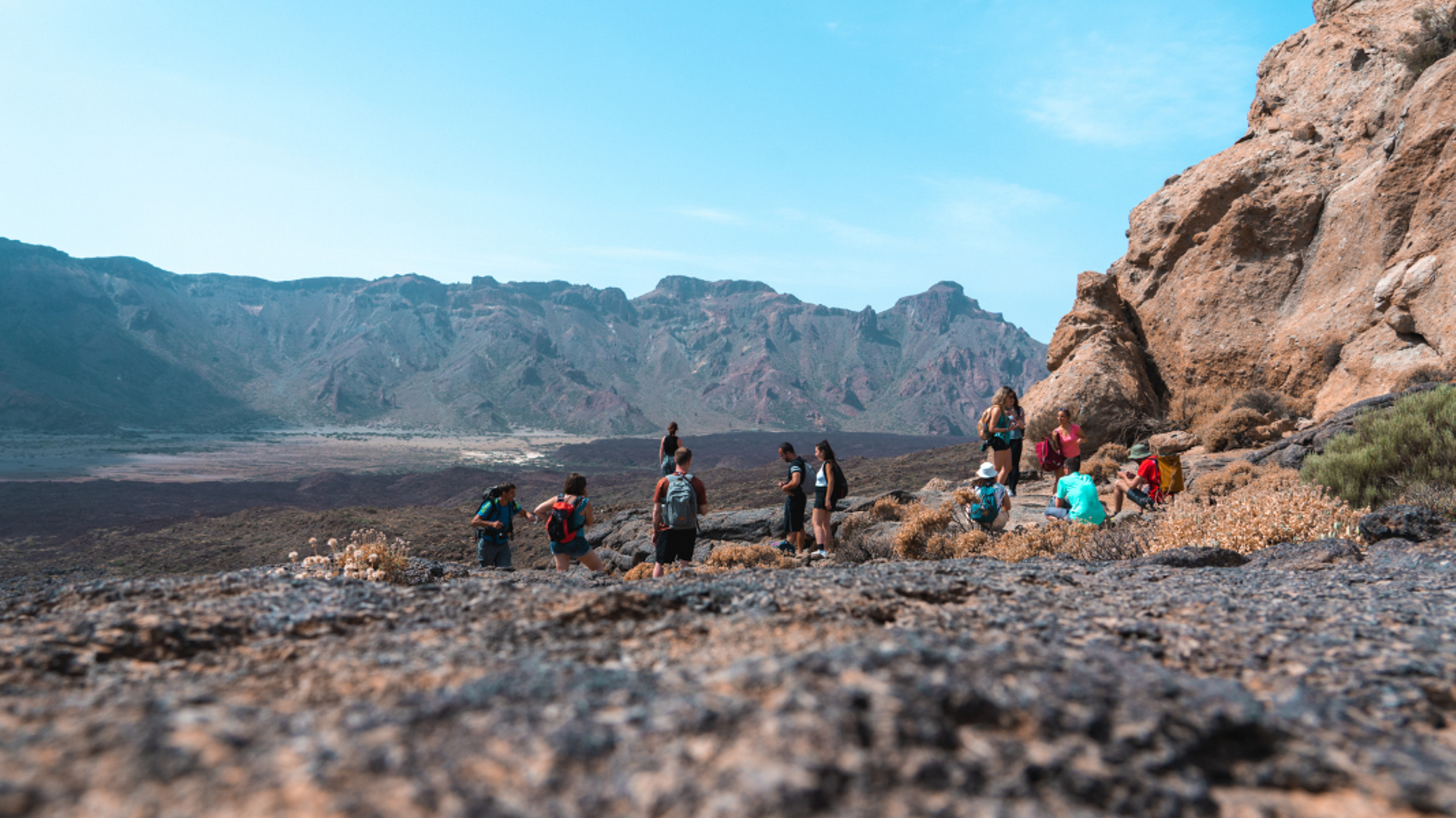 Et randonnée dans les magnifiques paysages