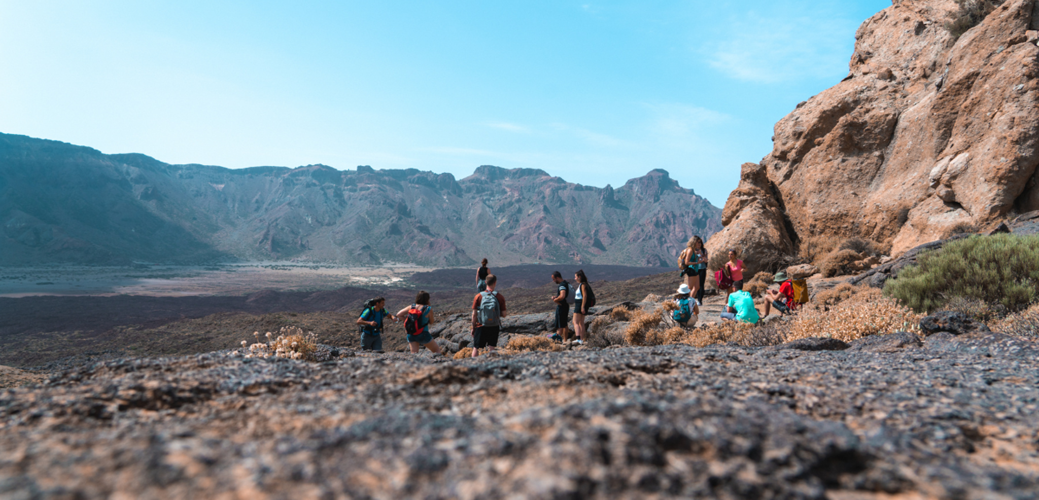 Et randonnée dans les magnifiques paysages