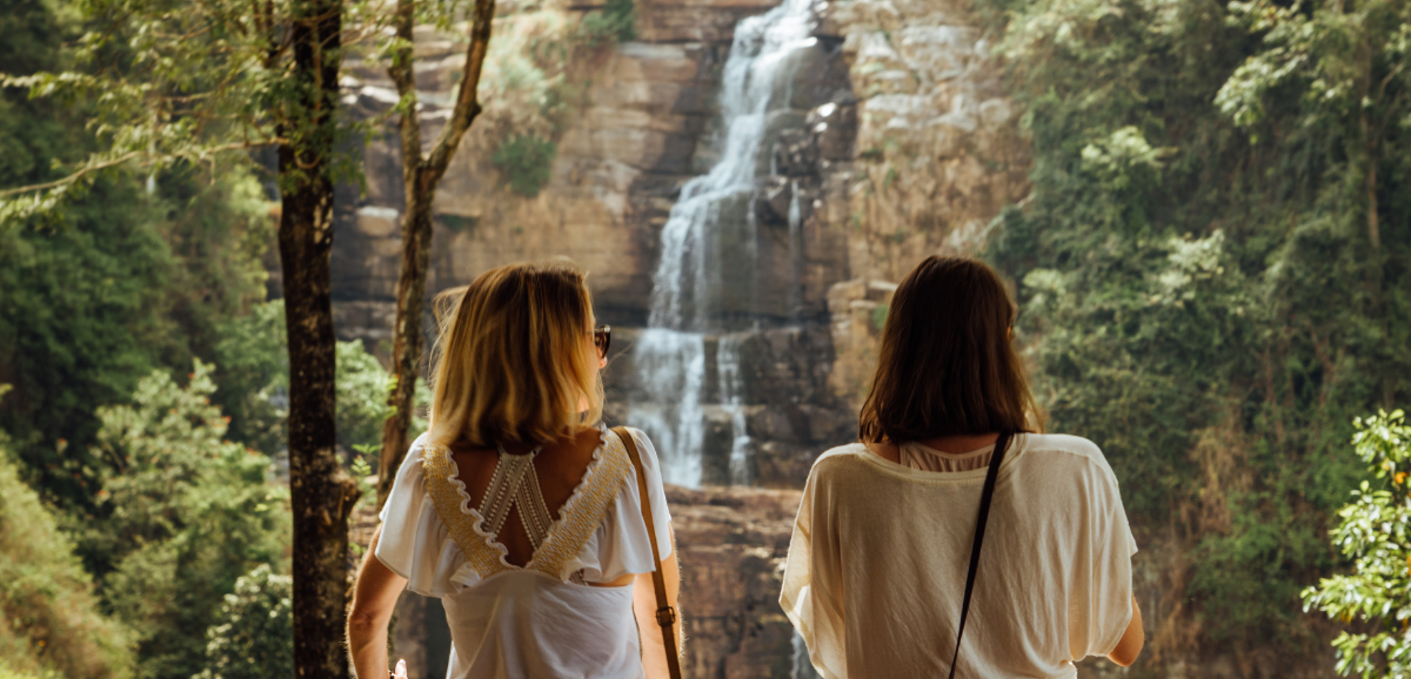 Petite pause rafraîchissante dans les cascades
