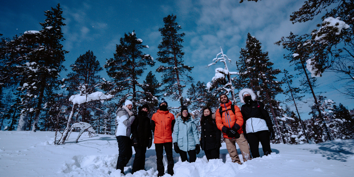 A la recherche des aurores en raquettes